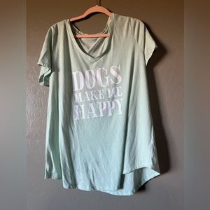 Dogs make me happy tee